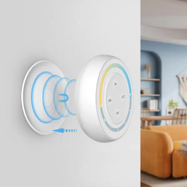 S1W+ 4-Zone Round CCT RF Wireless Remote LED Controller S1W+ 4-Zone Round CCT RF Wireless Remote LED Controller
